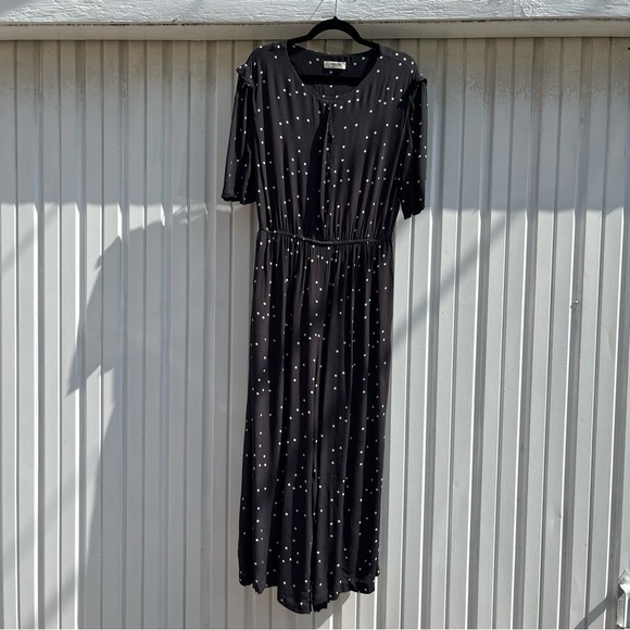 Black Polka Dot Jumpsuit - Picture 1 of 7